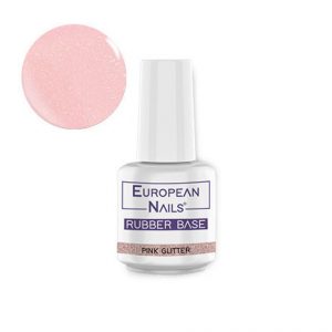 Rubber Base Pink Glitter 12ml